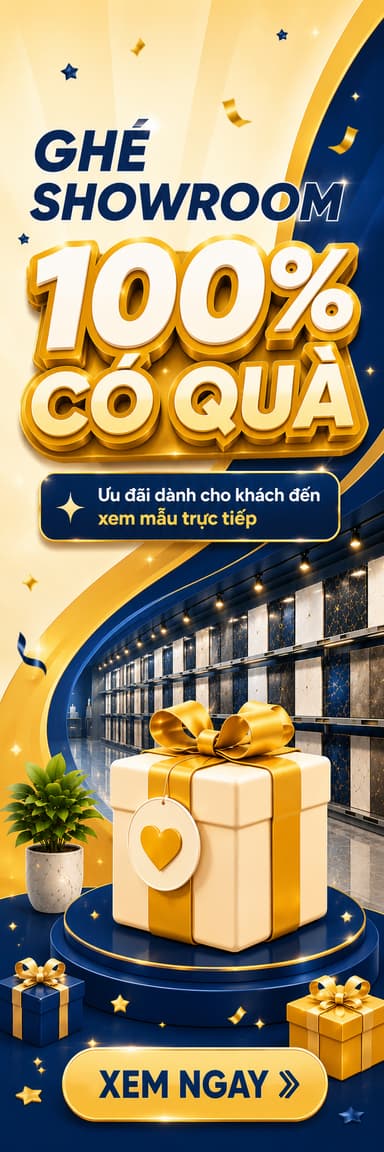 Ghế showroom 100% có quà