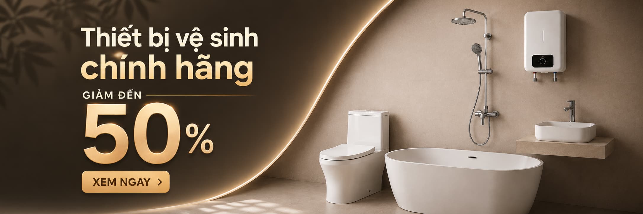 Thiết bị vệ sinh chính hãng giảm đến 50%