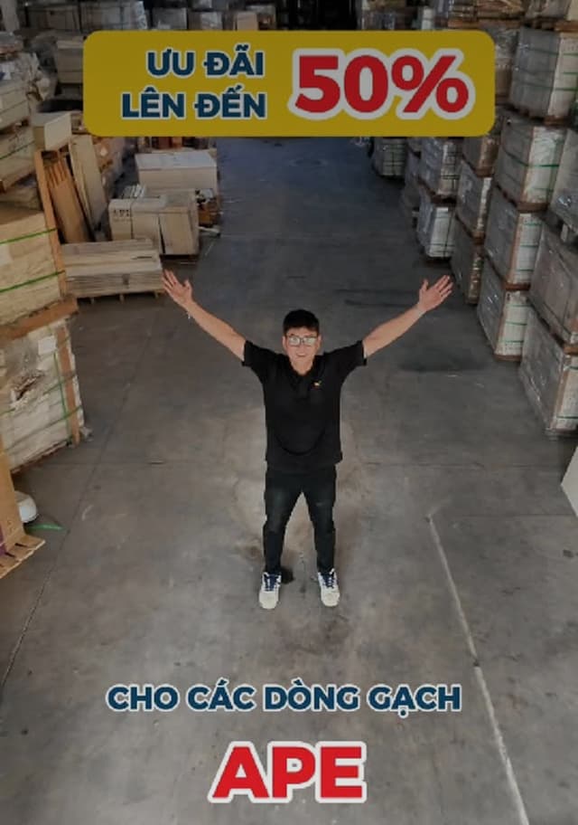 Gạch APE giảm đến 50%