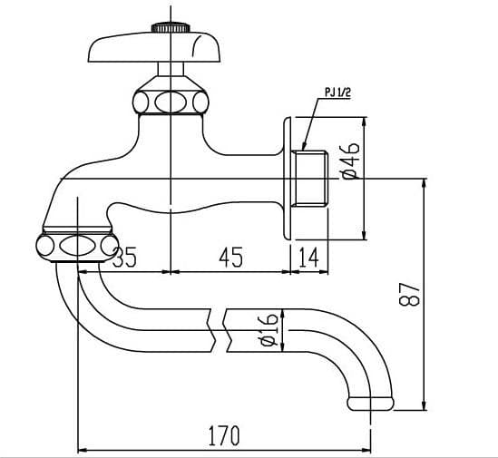Vòi nước lạnh - LF-12-13