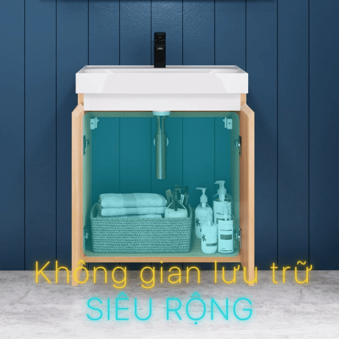 Bộ tủ lavabo kết hợp tủ treo LF5356 + EH15356AW7V