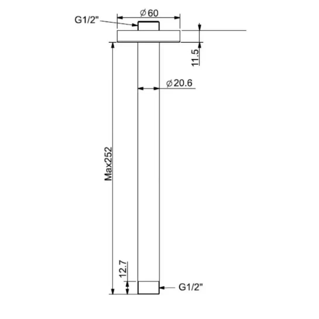 Thanh Nối Đầu Sen American Standard FFAS9908WS