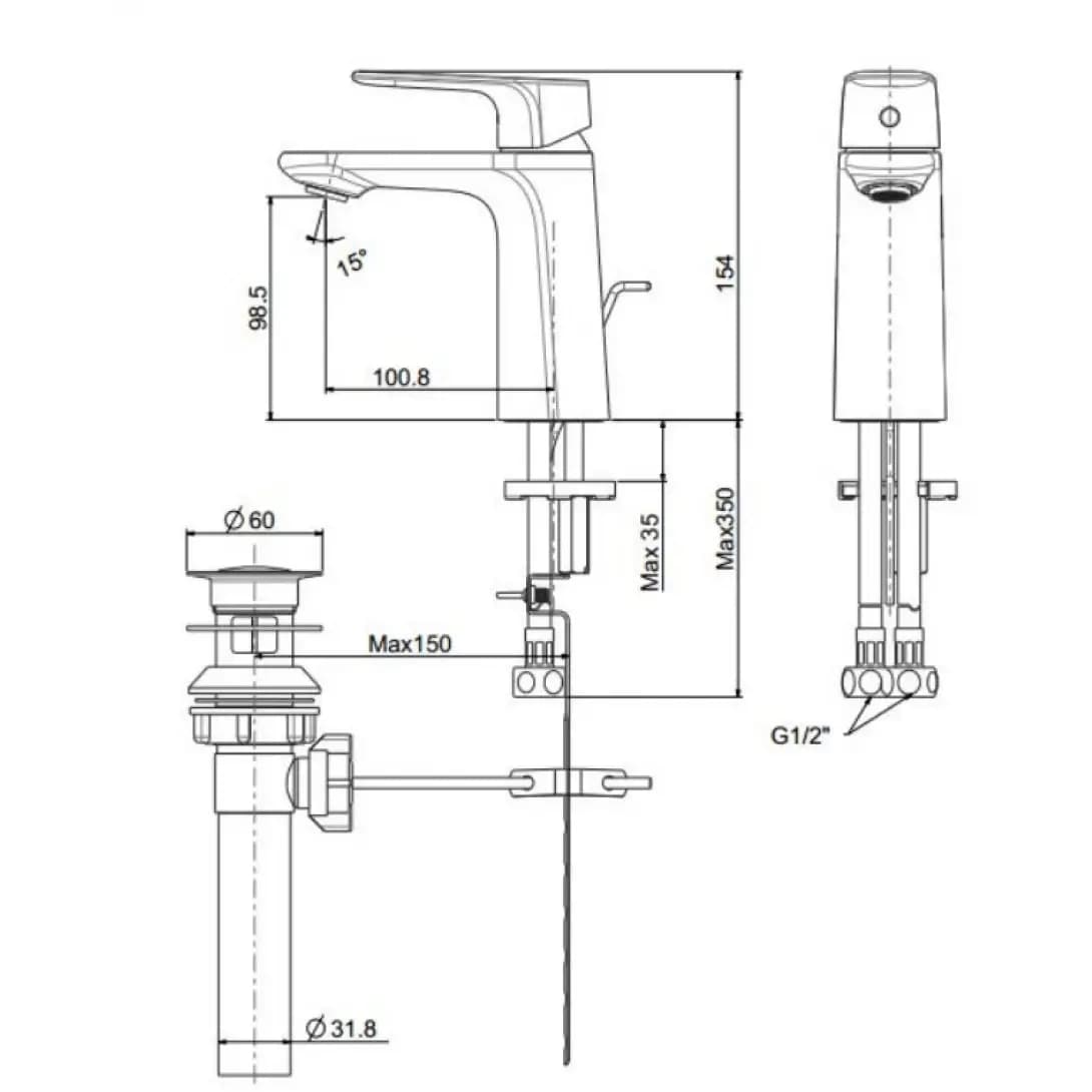 Vòi Lavabo American Standard WF-1701CS