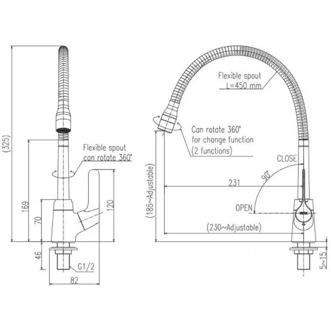 Vòi Bếp Lạnh Inax SFV-18