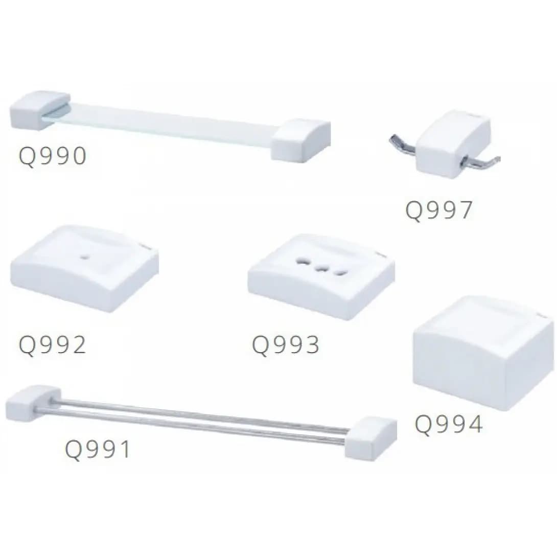 Bộ phụ kiện sứ 6 món Caesar Q990-A6-PW
