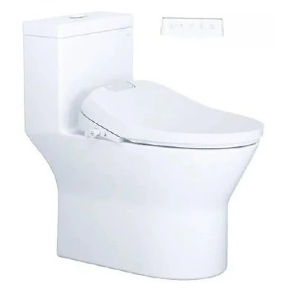 Bồn Cầu Nắp Rửa Điện Tử CAESAR C1374F (không nắp) +TAF610H 1 Khối