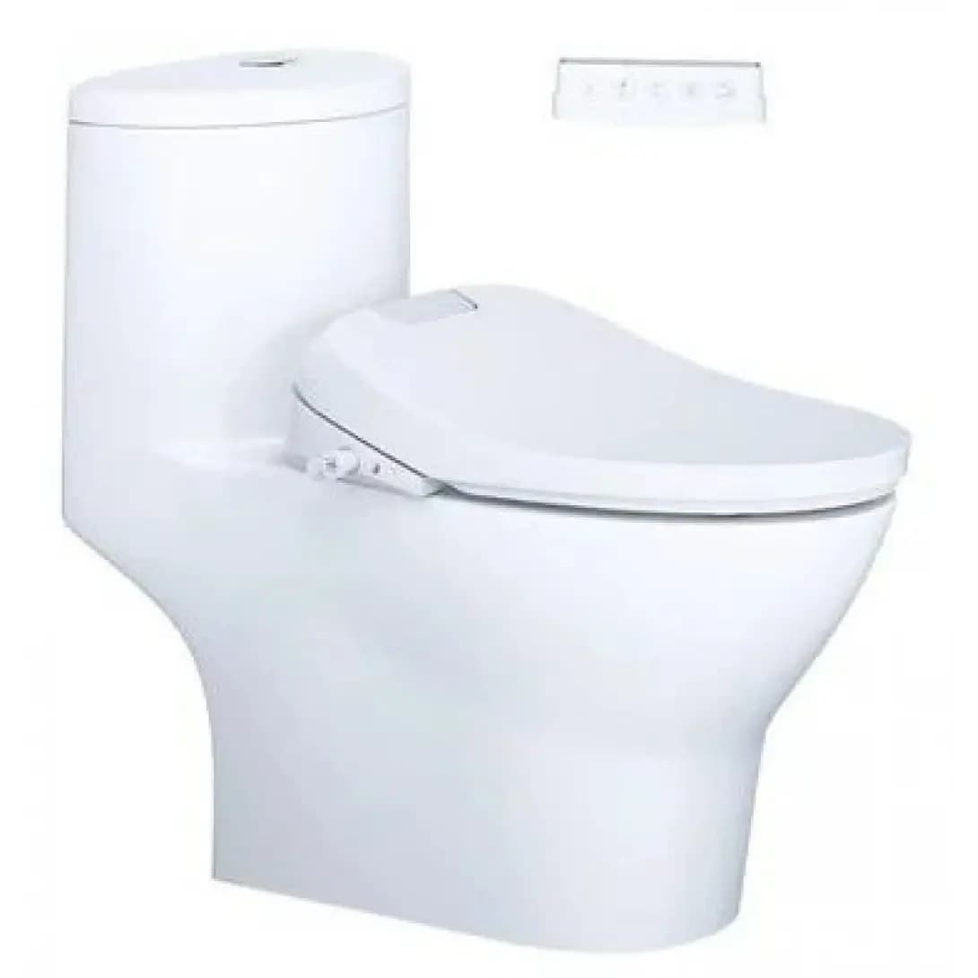 Bồn Cầu Nắp Rửa Điện Tử CAESAR C1375F (không nắp) + TAF610H 1 Khối