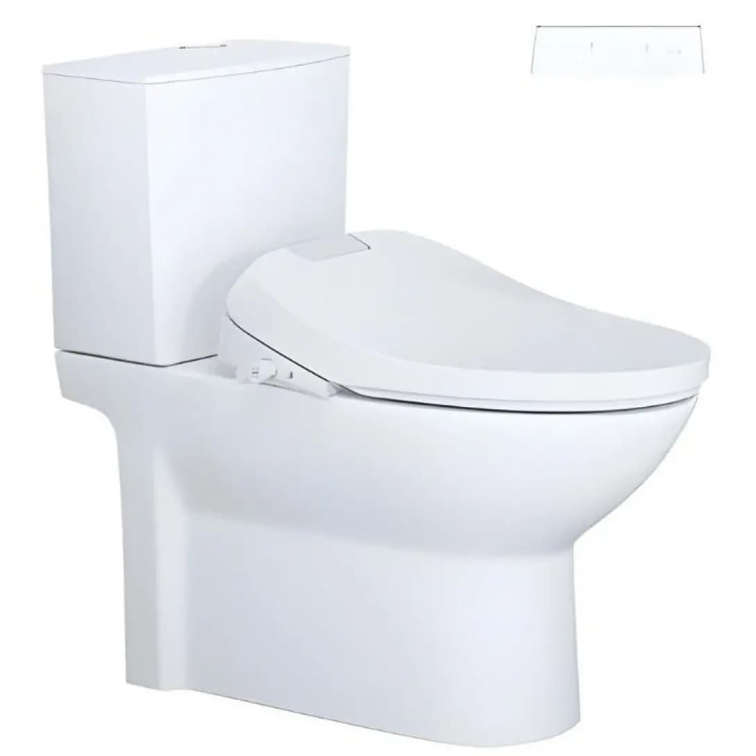 Bồn Cầu Nắp Rửa Điện Tử CAESAR CD1340 (không nắp) + TAF610H 2 Khối