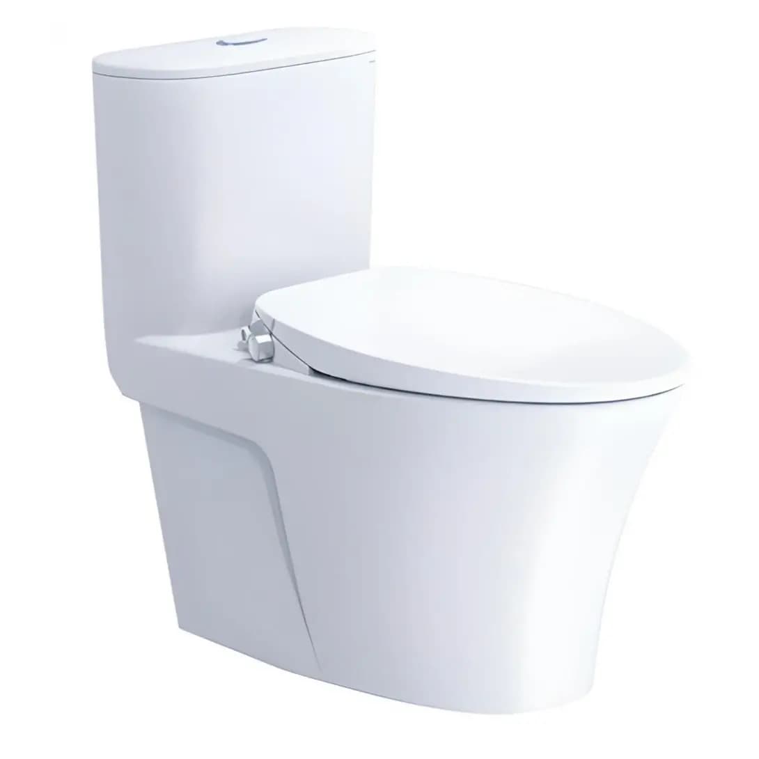 Bồn Cầu Nắp Rửa Cơ CAESAR C1395F (không nắp) + TAF060 1 Khối