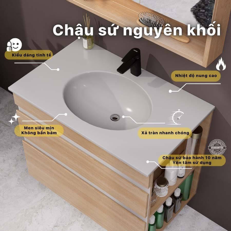 Tủ lavabo Caesar EH15026DDRW7V