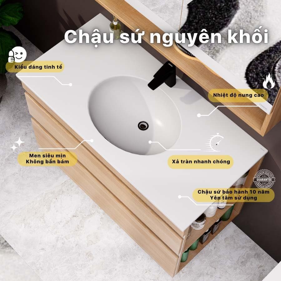 Tủ lavabo Caesar EH15028DDRW7V