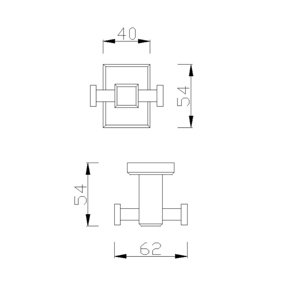 Móc Áo American Standard FFAS0481HG Màu Xám Đen Concept Square