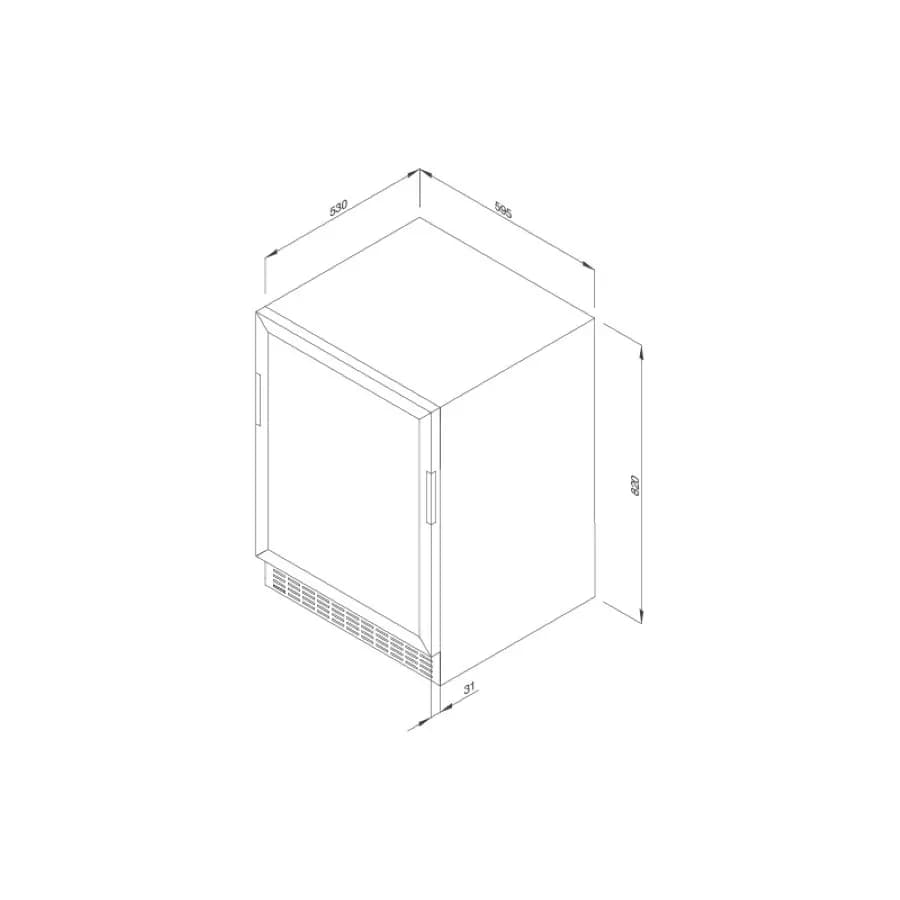 Tủ rượu độc lập âm tủ 1 vùng nhiệt độ MWC-46BG