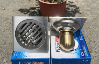 Phễu thoát sàn Inox - KT : 15x15