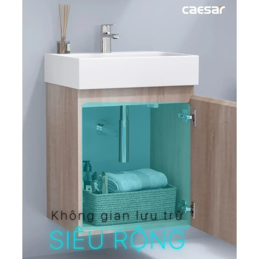 Bộ Tủ Lavabo Caesar treo tường LF5263 + EH05263AWV7V