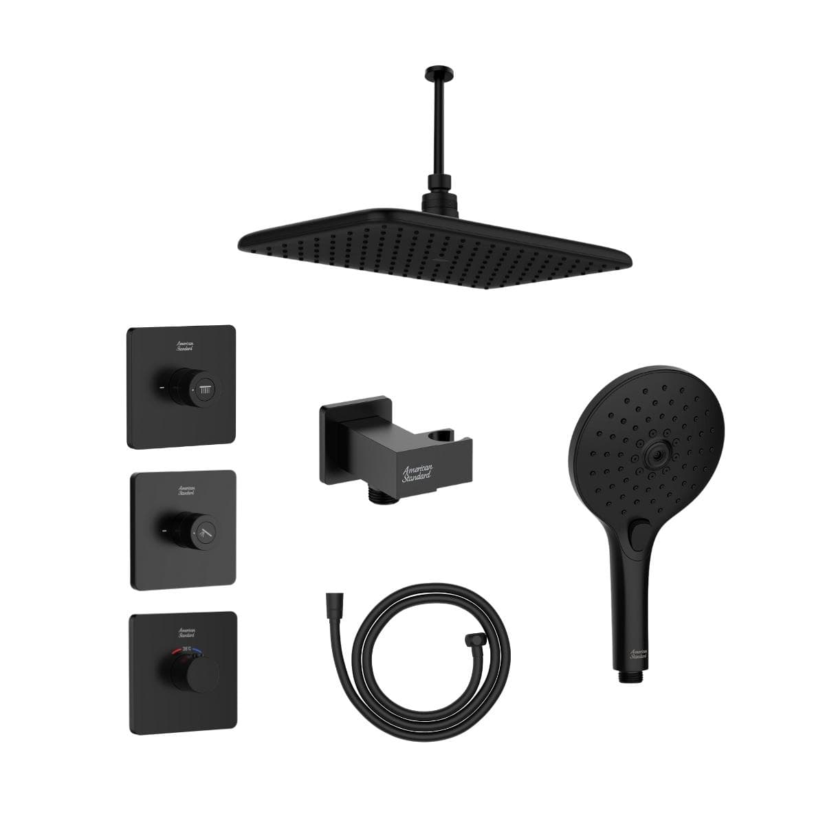 Bộ sen âm nhiệt độ 2 đường American Standard EasySet - Matte Black