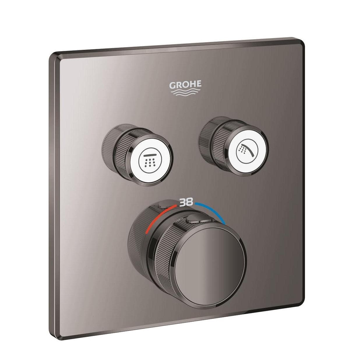 Mặt điều khiển sen tắm ổn nhiệt Grohtherm SmartControl vuông 2 chế độ GROHE 29124000