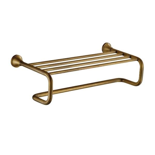 Kệ để khăn tắm 2 tầng bằng đồng Kanly GCK13