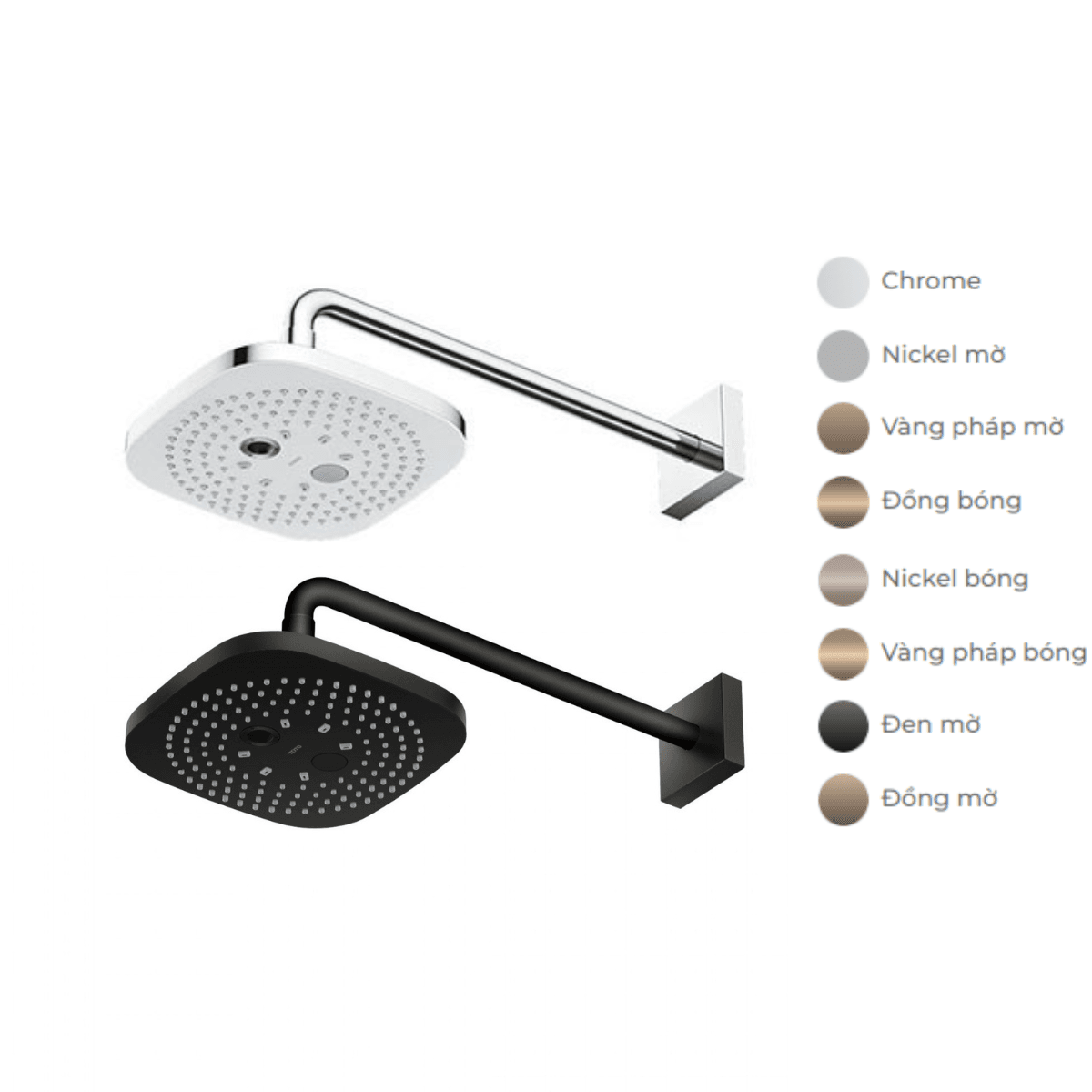 Bát sen tắm gắn tường TOTO TBW02004A (2 chế độ, vuông, 210mm)