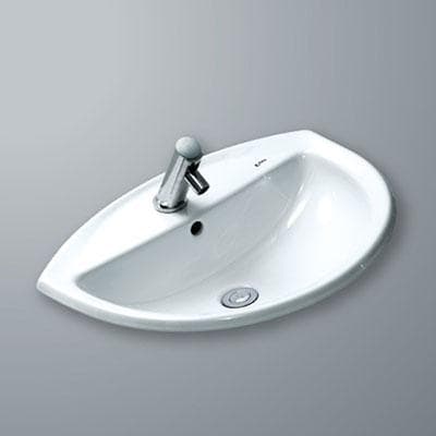 Chậu lavabo âm bàn đá Inax GL-2396V Hyper Kilamic