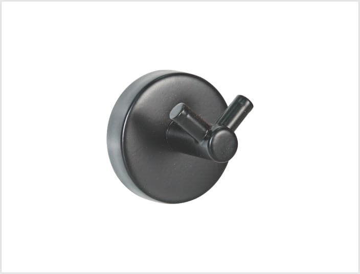 Móc khăn đơn mạ đen Hoàng Thiện HT820-3