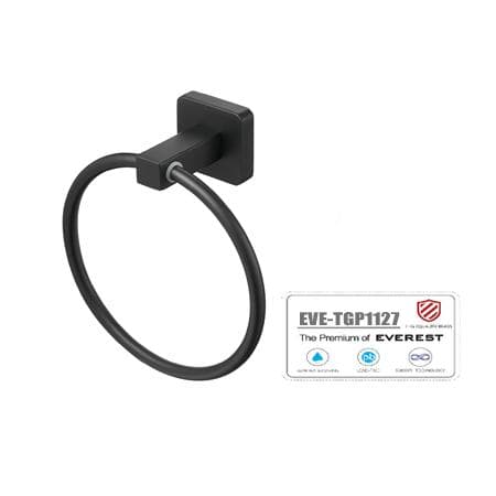 Vòng treo khăn mạ niken đen Everest EVE-TGP1128