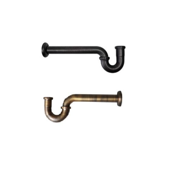 Ống thải chữ P lavabo bằng đồng Kanly GCP06