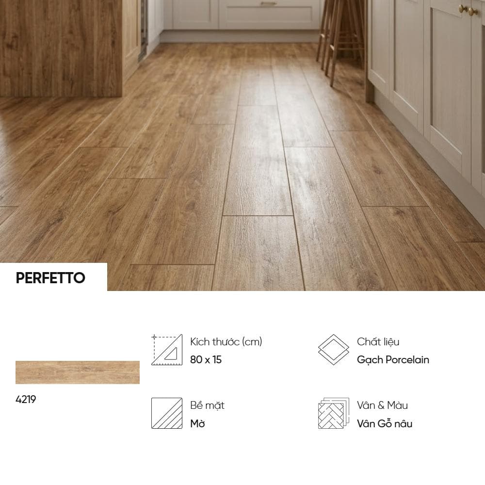Gạch ốp lát Perfetto giả gỗ 4219