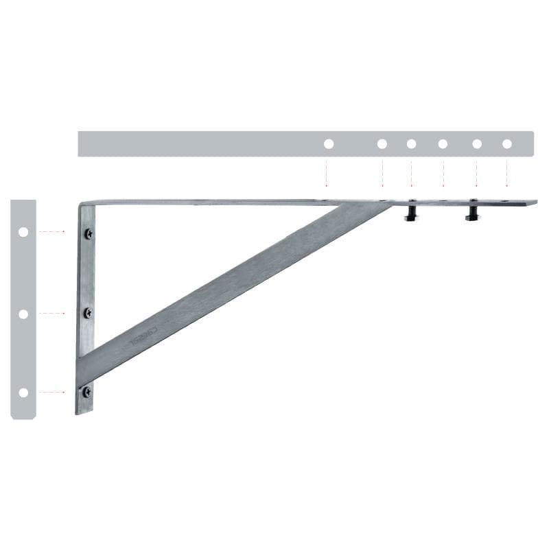 Pát đỡ lavabo âm bàn Caesar BF442-5