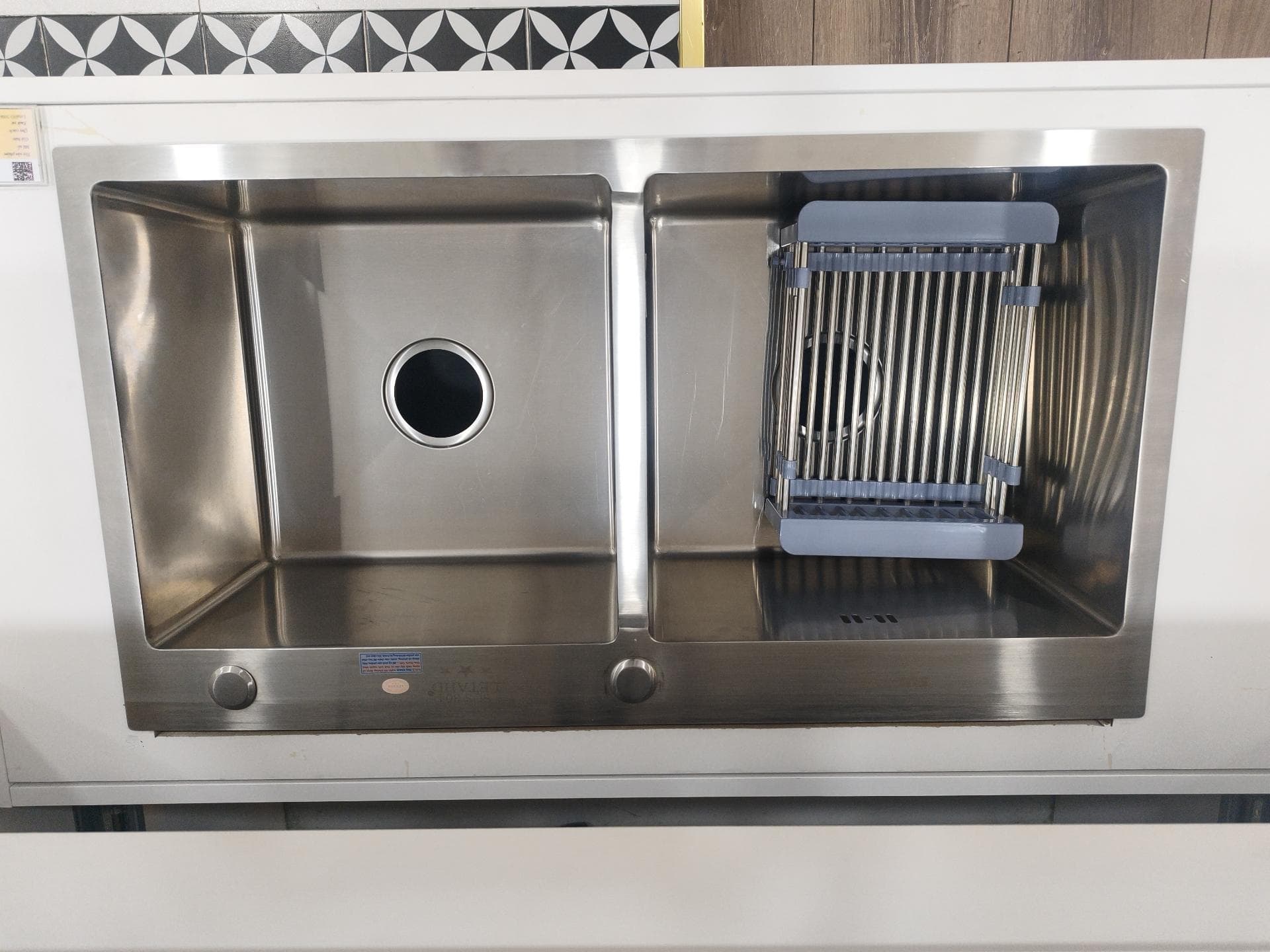 Chậu 2 hộc Inox 304 Sucar LT8245D+R