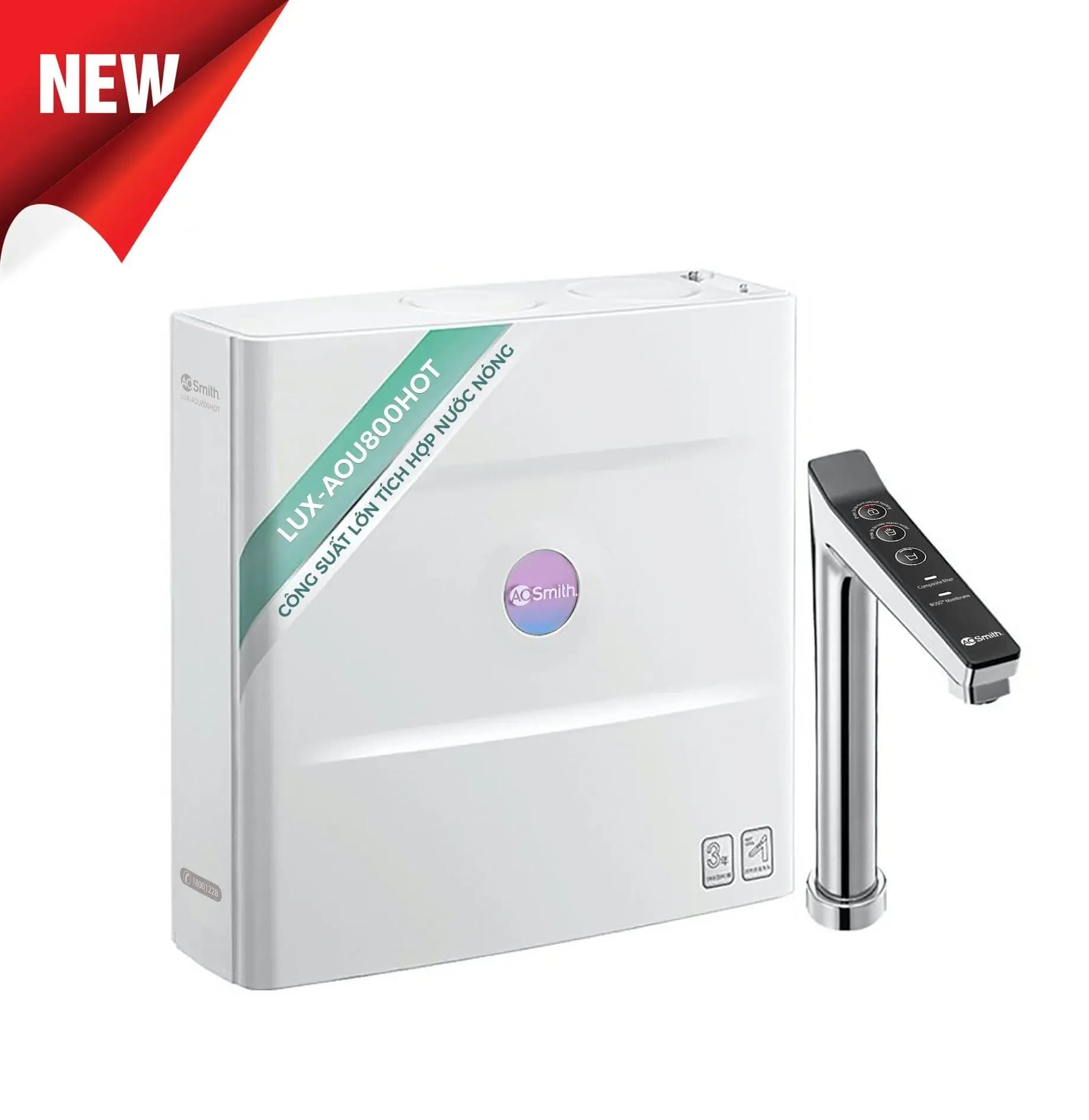 Máy lọc nước RO Aosmith LUX-AOU800HOT