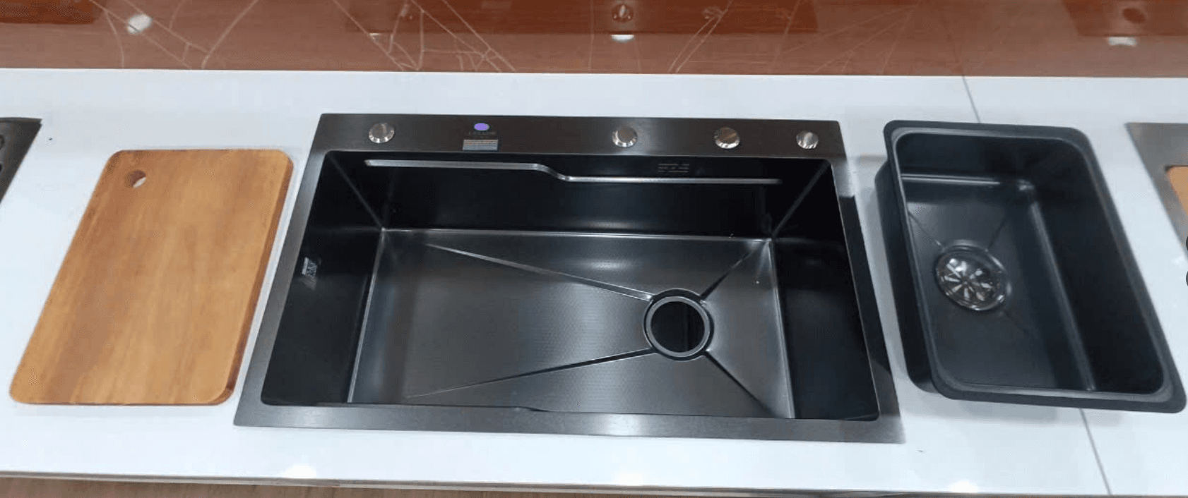 Chậu 2 hộc Inox 304 Sucar LT-7846Đ