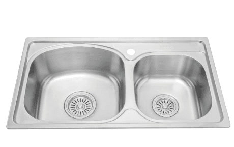 Chậu 2 hộc Inox 304 Malloca MS1011P
