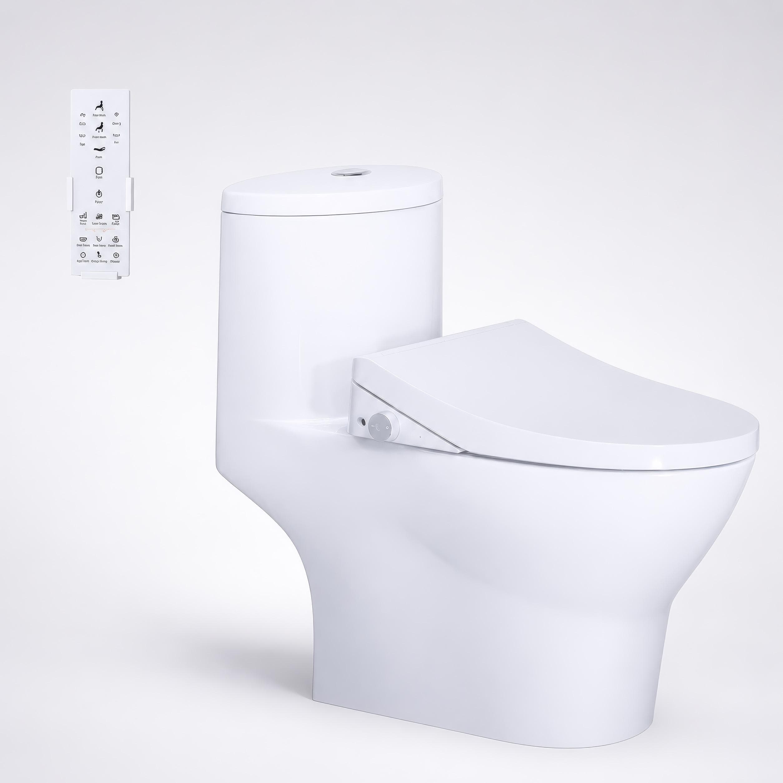 Bồn cầu 1 khối nắp điện tử Caesar C1375F + TAF512H (CD1375+TAF512H)
