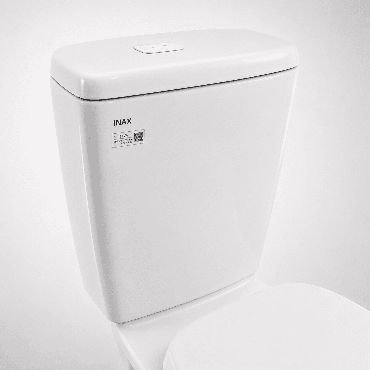 Bồn cầu 2 khối INAX C-117VA (C117VA) xả gạt nắp thường
