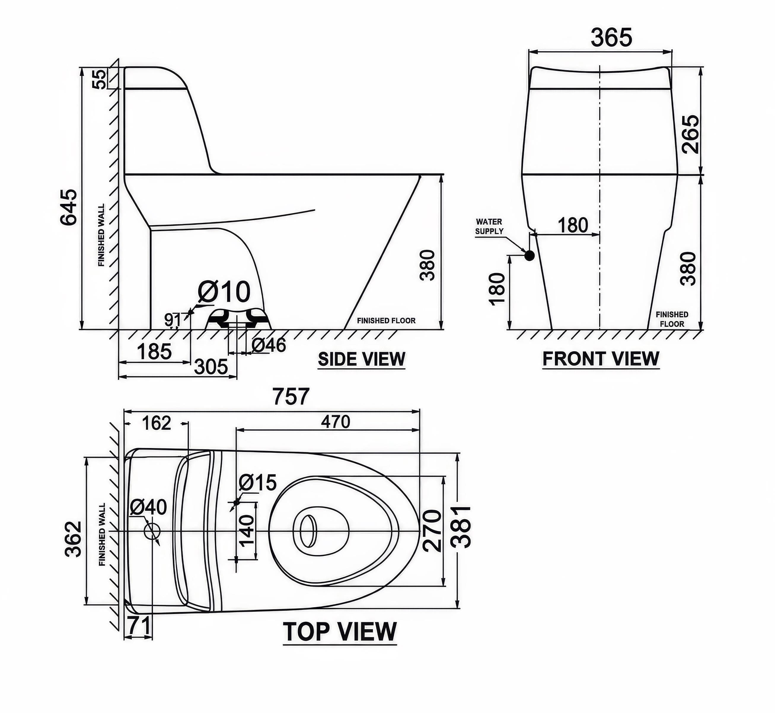 Bồn cầu 1 khối American Standard VF-2010S (VF2010S) nắp rửa cơ Slim