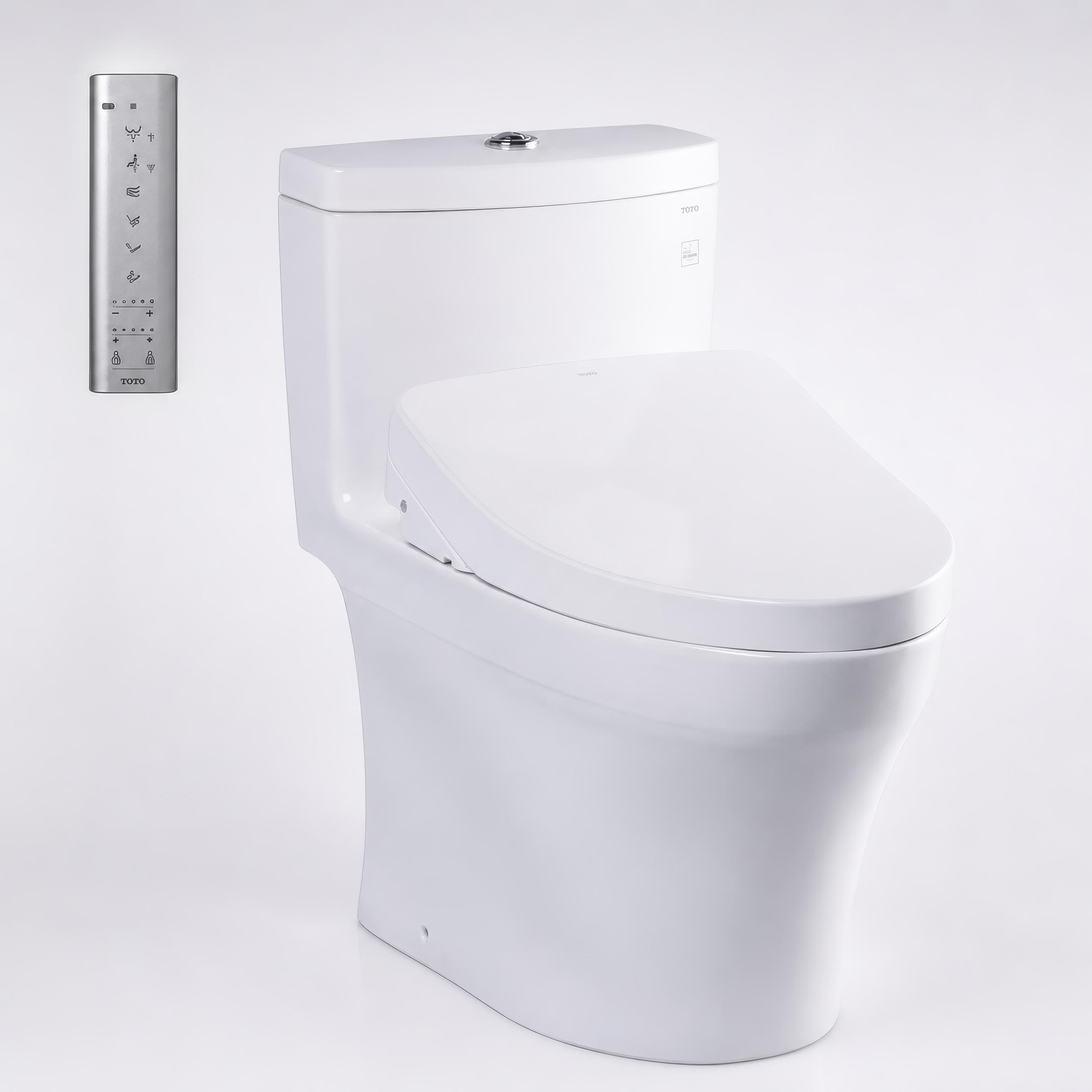 Bồn cầu TOTO MS889CDRW12 1 khối nắp điện tử Washlet S7 TCF4911EZ giấu dây