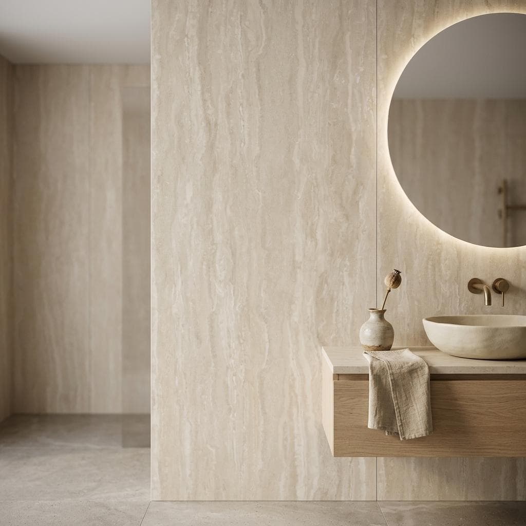 Gạch ốp lát Việt Nam Eurotile Vân đá TRAVERTINOIVORY