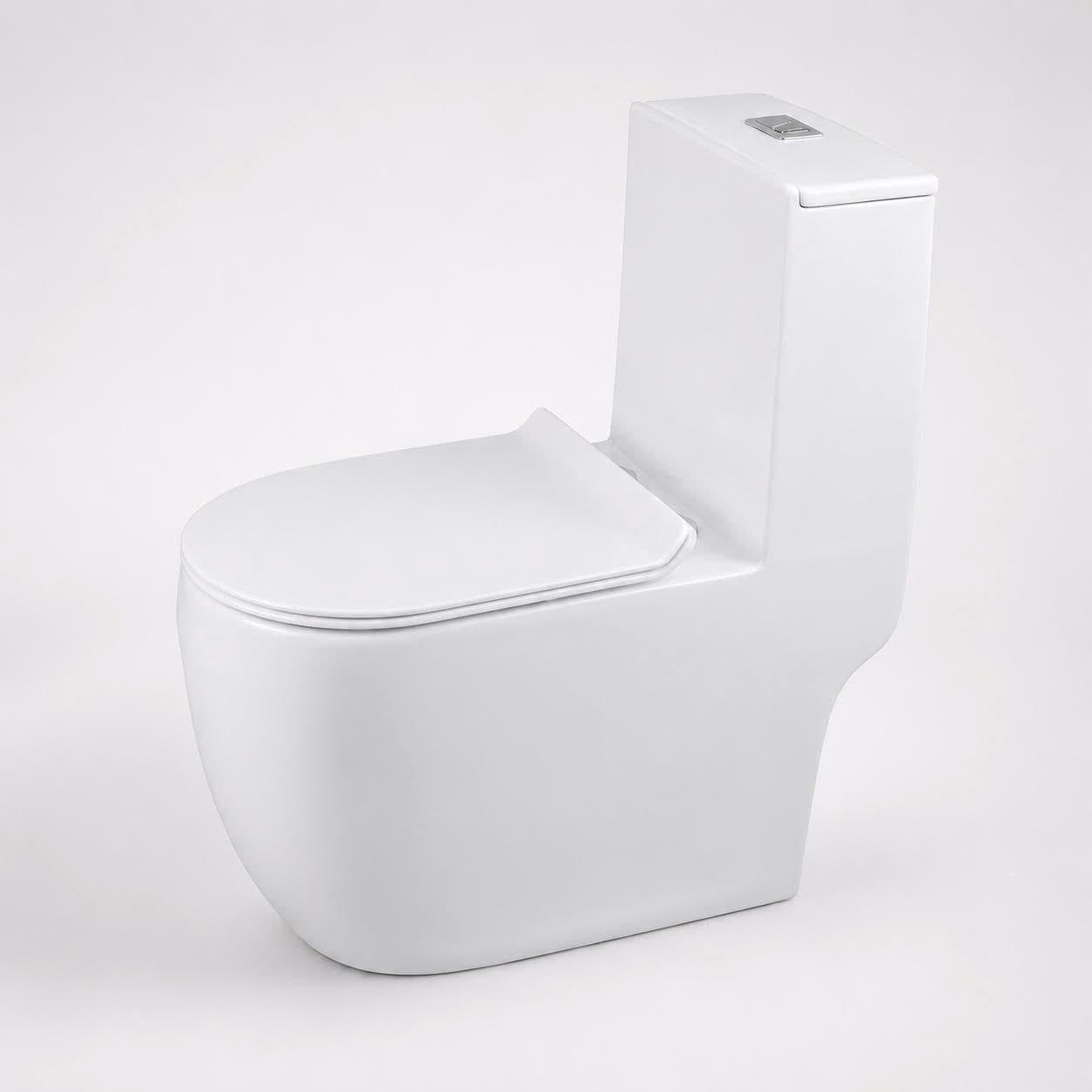 Bồn cầu 1 khối ATMOR AT1635 nắp êm xả nhấn