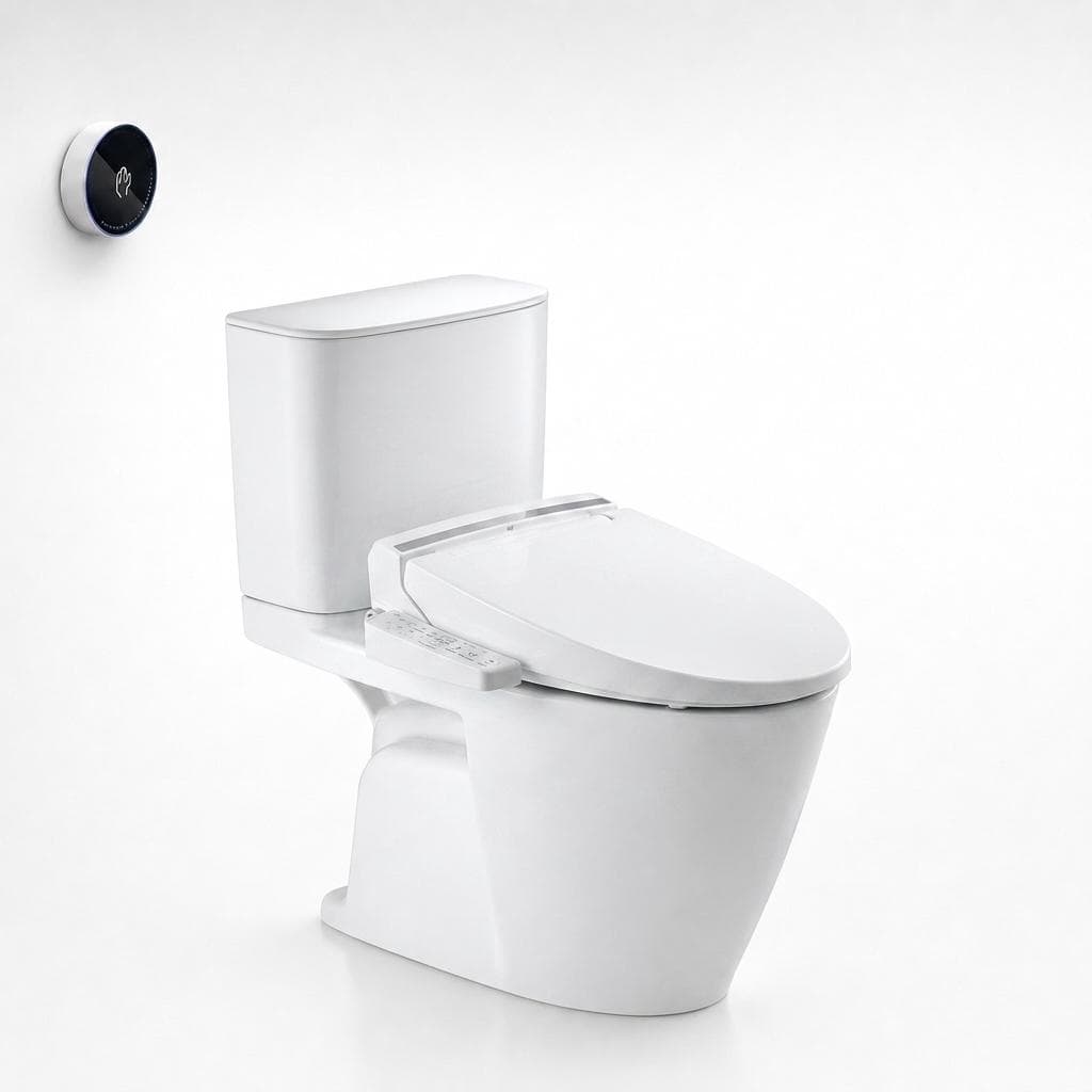 Bồn cầu 2 khối xả cảm ứng nắp điện tử INAX ACT-602 + CW-KB22AVN