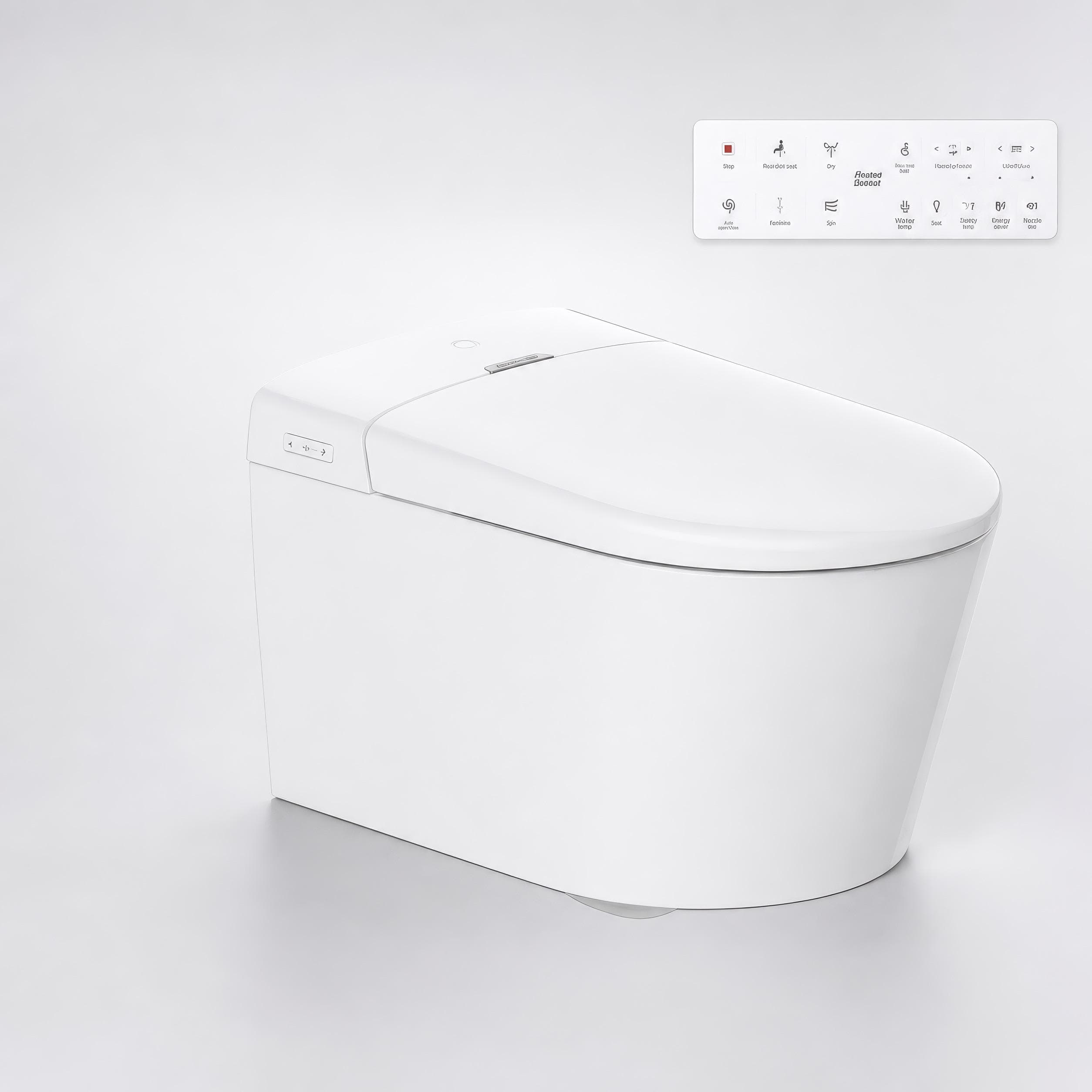 Bồn cầu treo tường nắp điện tử thông minh dòng Aero-Lite American Standard 1073919990 (103032BL00+103026SH00)