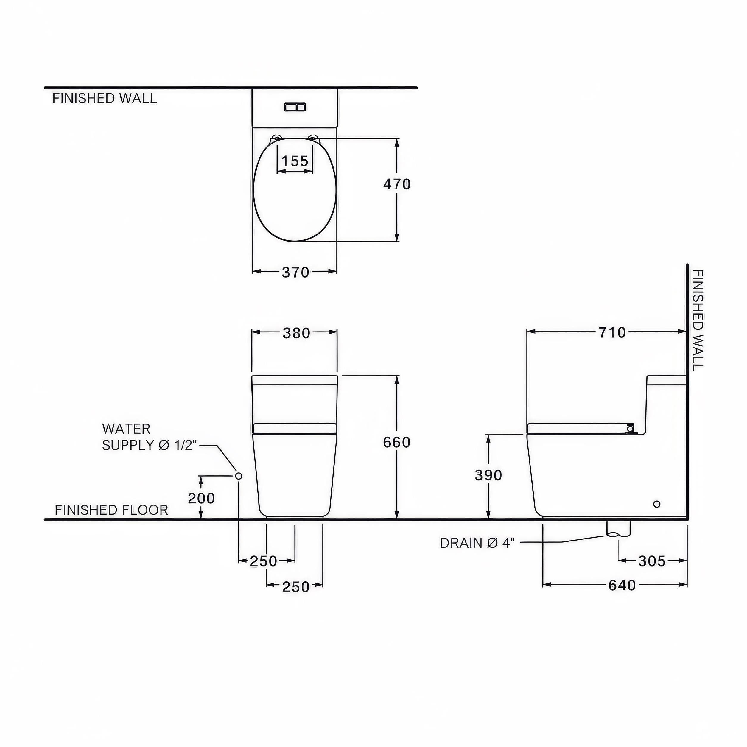 Bồn cầu 1 khối COTTO CPW10007MWH#GR2 nắp êm dòng Quil nút nhấn vàng