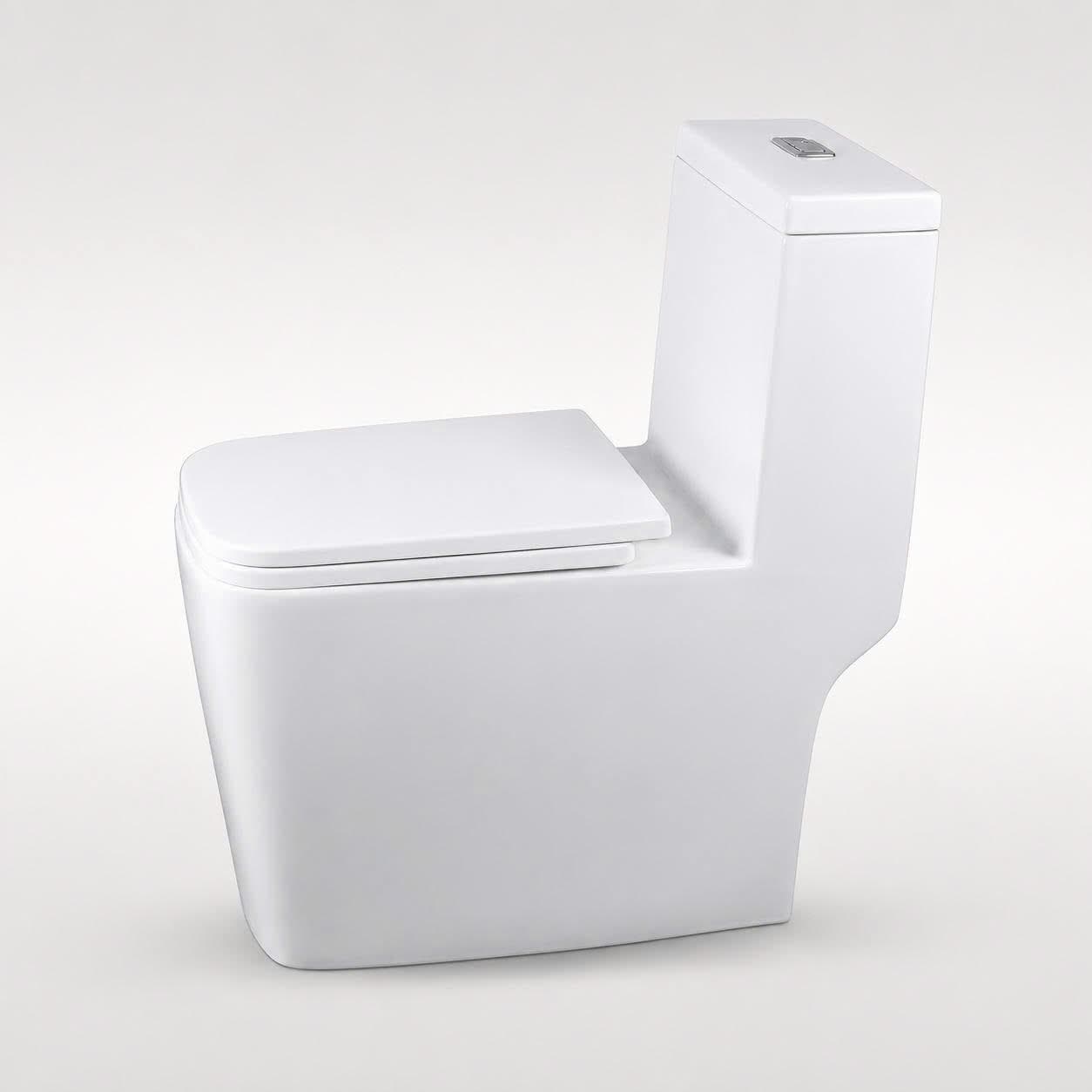 Bồn cầu 1 khối ATMOR AT1620 nắp êm xả nhấn