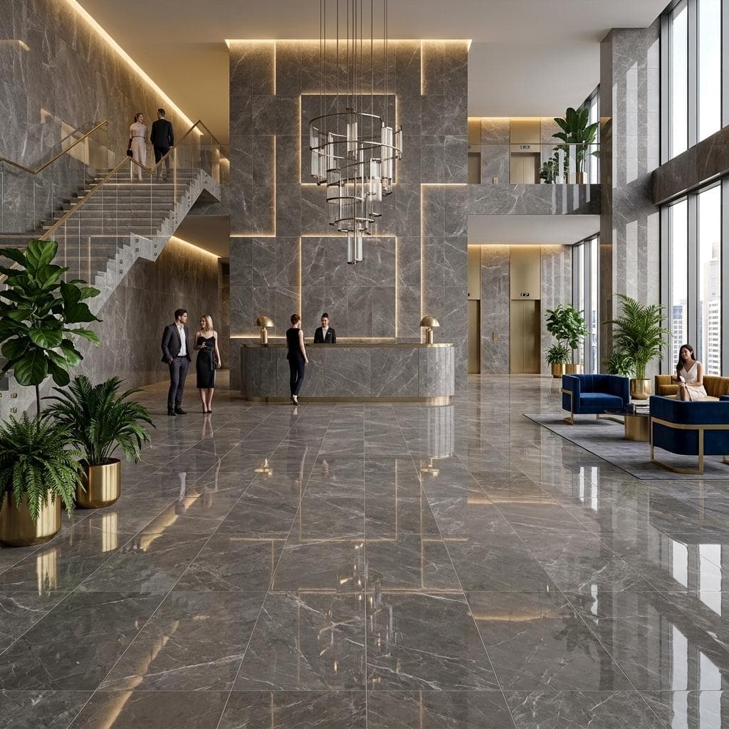 Gạch ốp lát Ấn Độ Superstone Marble 48AMNE