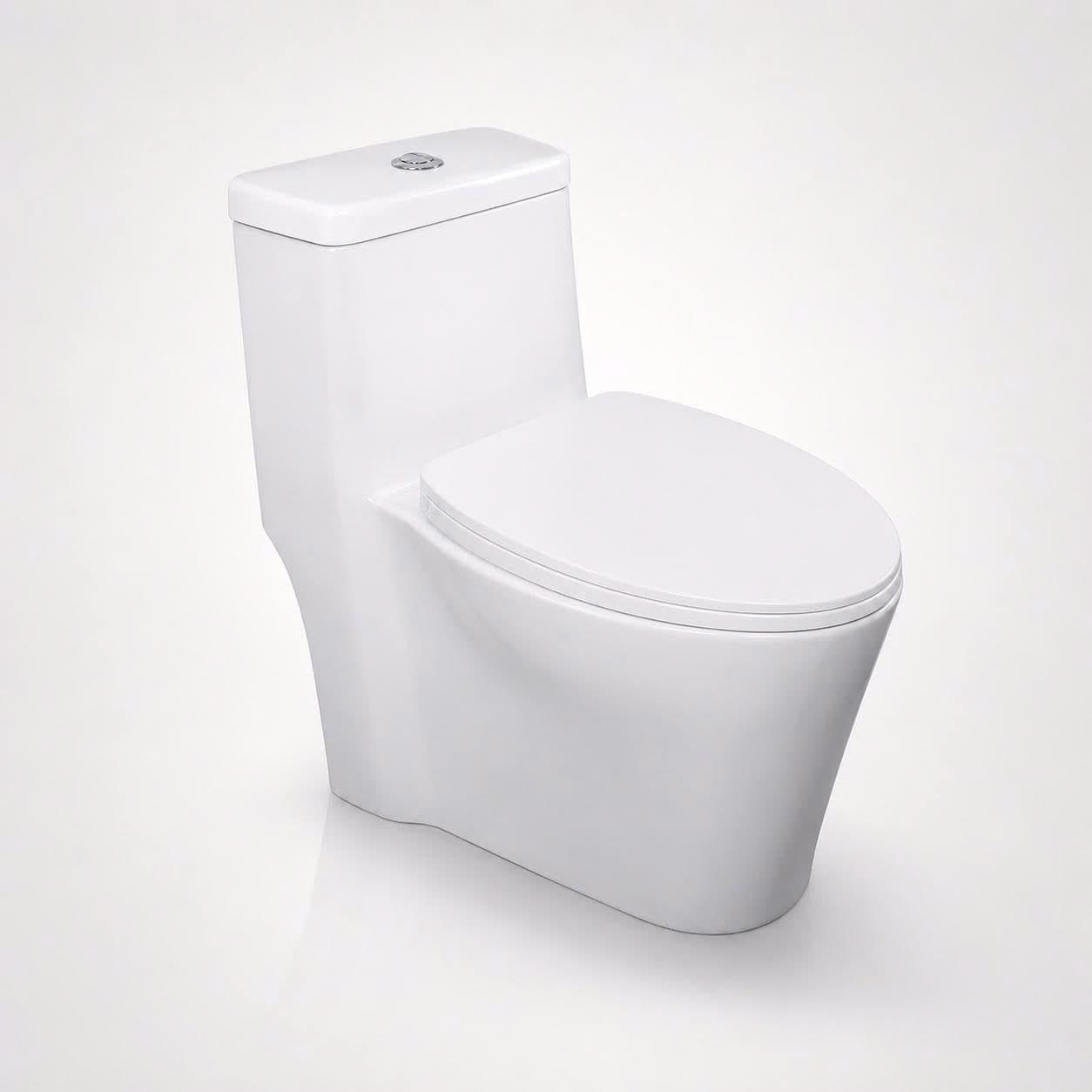 Bồn cầu 1 khối ATMOR AT1177 nắp êm