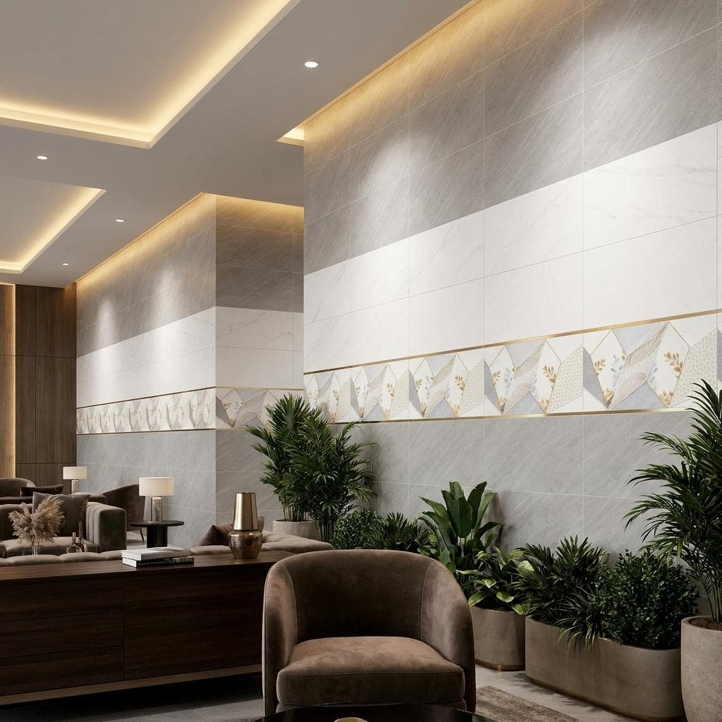 Gạch ốp tường Việt Nam Ý Mỹ Hoa văn / Họa tiết Y36134D