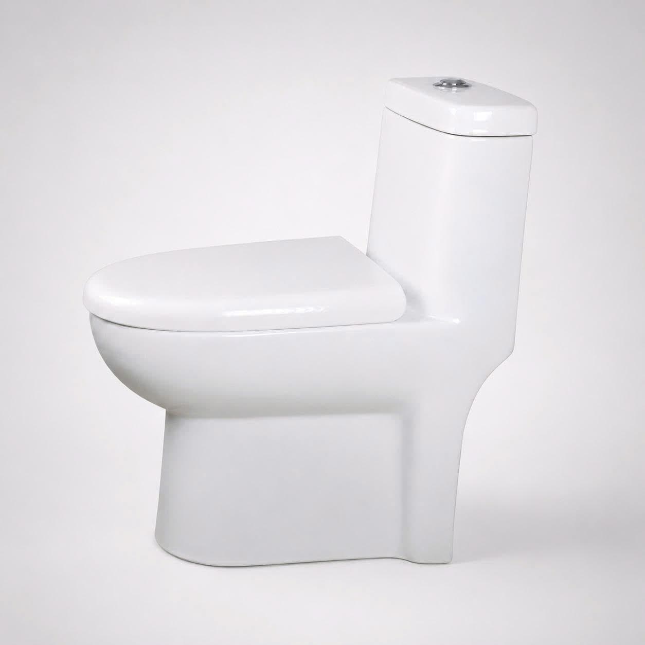 Bồn cầu 1 khối ATMOR AT541 nắp êm xả nhấn