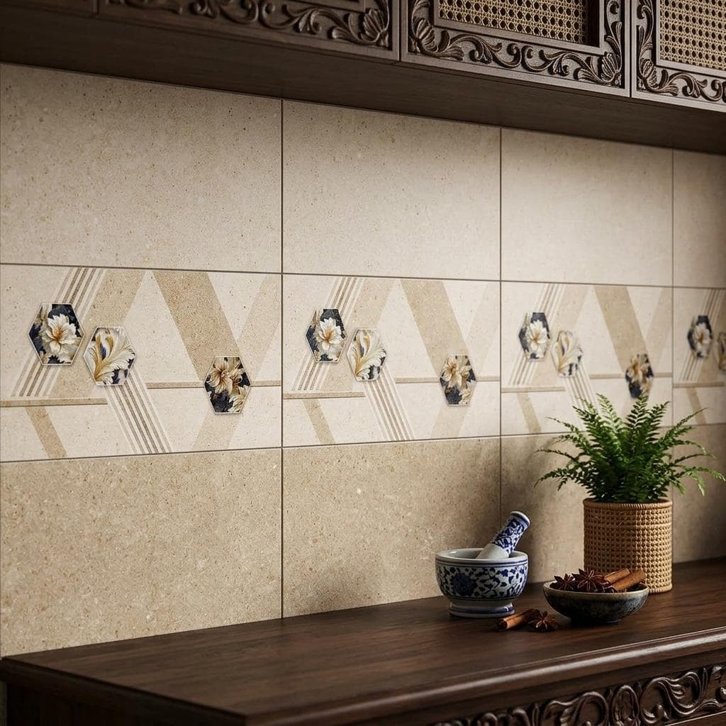 Gạch ốp tường Việt Nam Ý Mỹ Hoa văn / Họa tiết F36037D