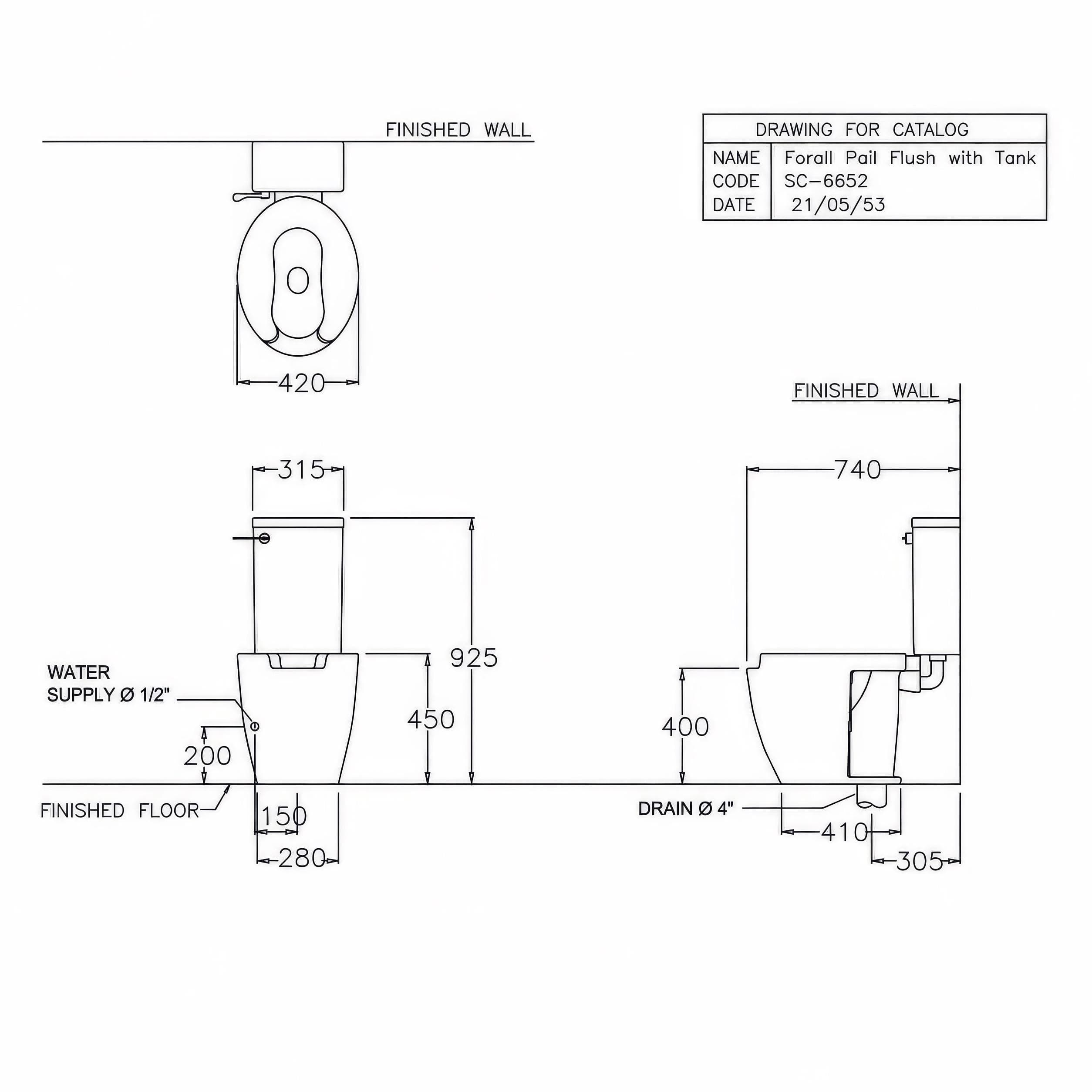 Bồn cầu 2 khối COTTO SC6652WH nắp êm dòng Forall 40