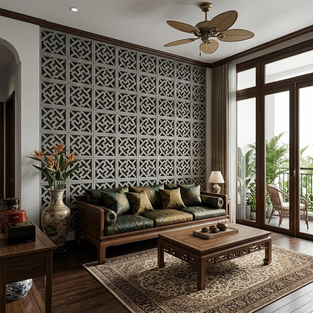 Gạch Bông gió Việt Nam Hình học HG-09